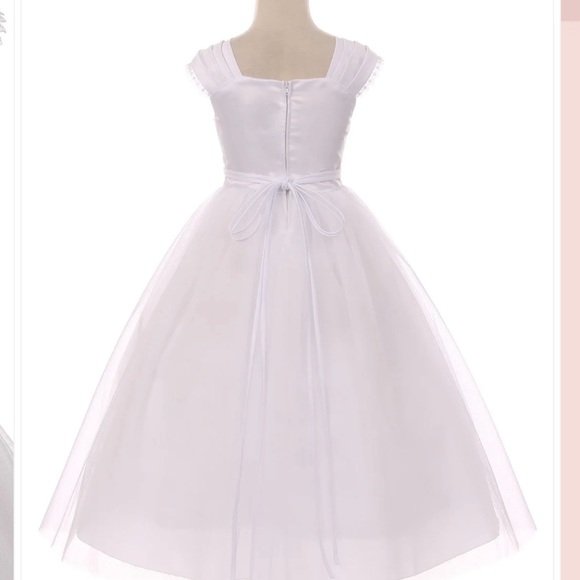 Kid's Dream - Girls Special Occasion Dress - White - Size 15-16 - Picture 4 of 12